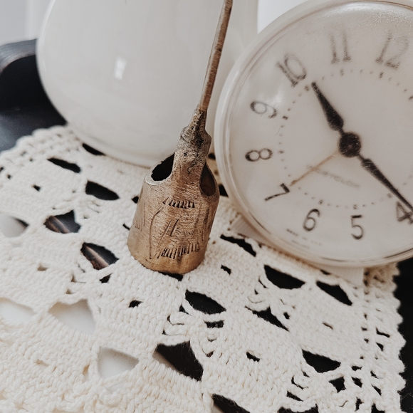 Vintage Single Brass Sarna Bell from India - Picture 7 of 9